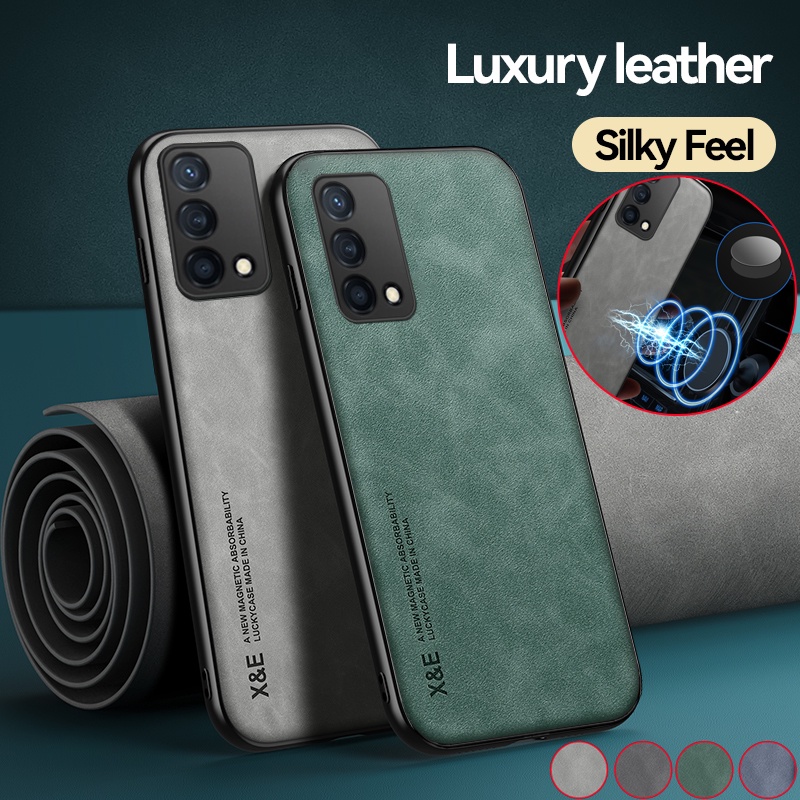 สําหรับoppo A74 A94 A95 A53 A33 A53 A3 A3X A33 2020 A91 A7 A12 A5S F11 4G 5Gหนังหรูหราเคสโทรศัพท์แฟชั่นคู่ป้องกันปลอกกันกระแทกนุ่มกลับกรณีปก