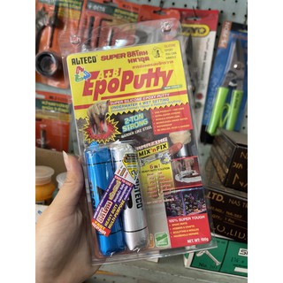 SUPER ซิลิโคน มหาอุด 2 ตัน EpoPutty EPOXY PUTTY กาวดินน้ำมัน กาวอุดติดสารพัดประโยชน์ 100 กรัม EPOXYPUTTY ALTECO