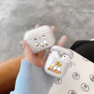 เคสหูฟังบลูทูธ ซิลิโคน ลายการ์ตูนแมวนําโชค สําหรับ Apple Airpods Pro 1 2 3 Generation