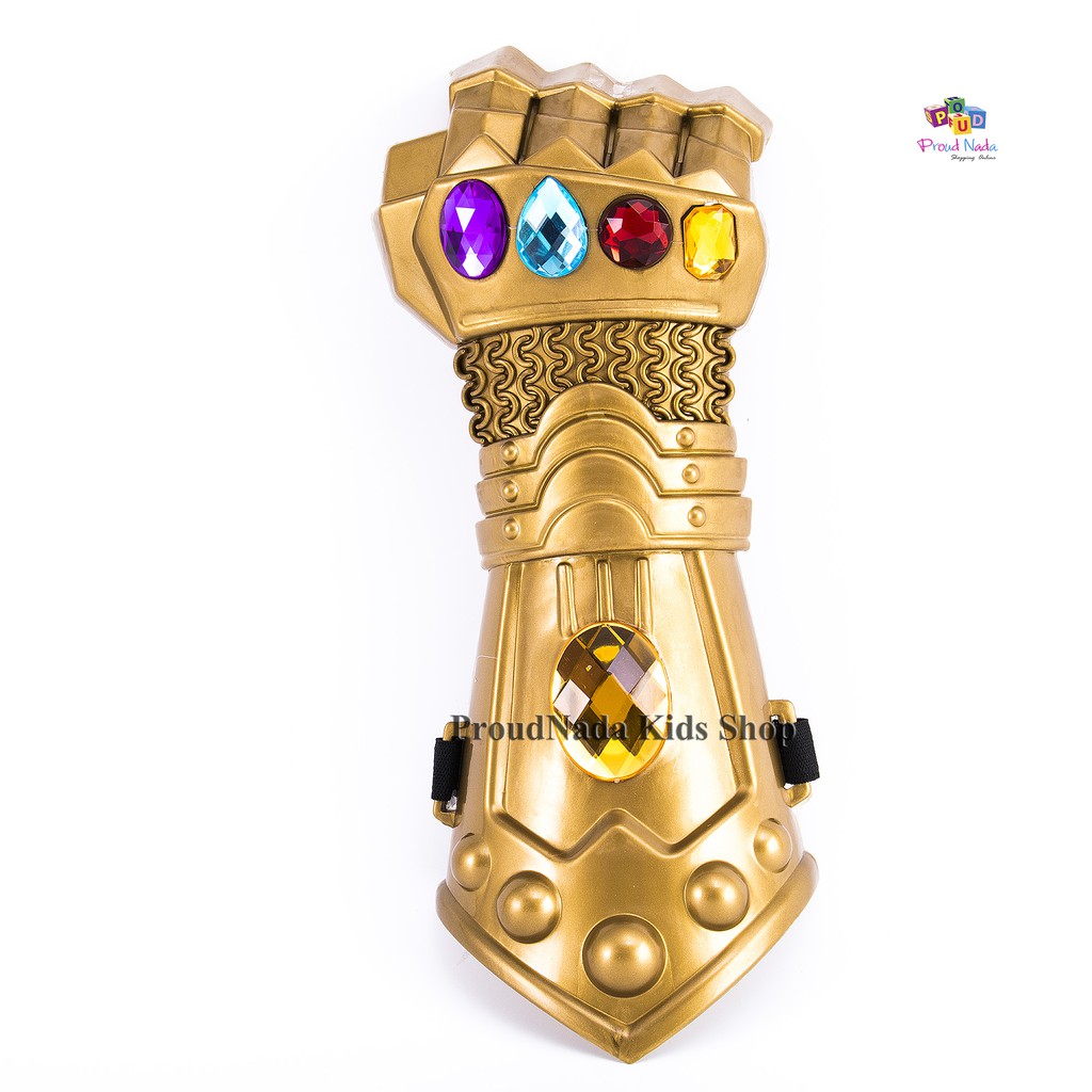ProudNada Toys ของเล่นเด็กถุงมือทานอส พร้อมอัญมณี 5 เม็ด Thanos Gauntlet Infinity Stone 5 Pcs NO.WC10-8