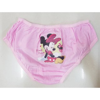 *สินค้าลิขสิทธิ์* Disney Minnie Mouse กางเกงใน ขอบเทป เด็กผู้หญิง 4-10 ปี เนื้อผ้า TK ขอบลูกไม้ ุ5-10 ตัว/แพค ใหม่