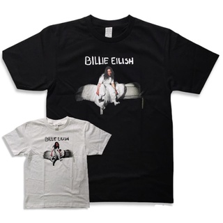 เสื้อยืดผ้าฝ้ายพรีเมี่ยมเสื้อยืด billie eilish t shirts raptee