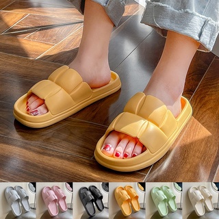 2023 Summer Slippers Soft Sole Clouds Women Men Thick Platform Indoor Non Slip Bathroom Sandals