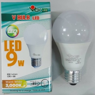 หลอด LED VCK 9W 3000K Warmwhite (แสงสีเหลือง)