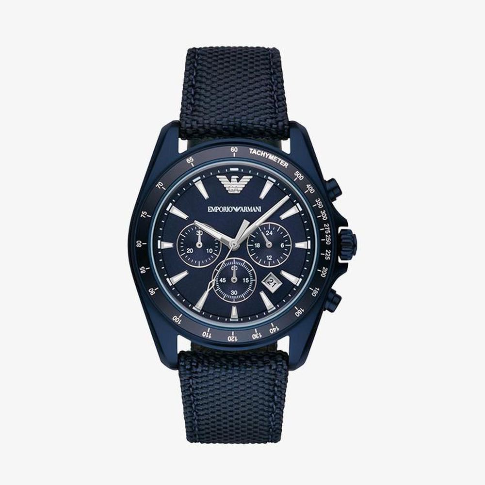 Emporio Armani นาฬิกาข้อมือผู้ชาย Sport Dark Blue Dial Blue รุ่น AR6132