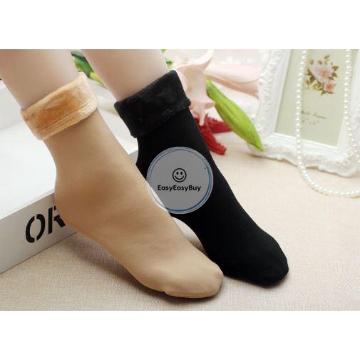 ถุงเท้ากันหนาว ถุงเท้าบุขน ใส่กันหนาว พร้อมส่ง ez99
