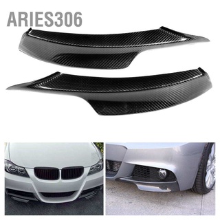 Aries306 กันชนหน้า คาร์บอนไฟเบอร์ สําหรับ 3 Series E90 E91 M-Tech 4 Door Sedan 09-11 1 คู่