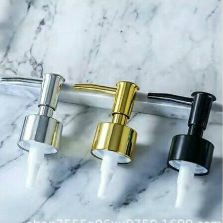 หัวปั้ม พลาสติก ABS คอ28   เงิน, ทอง ,ดำ ( ส่งจากไทย)