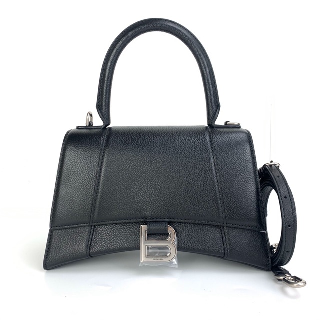 New! Balenciaga Hourglass Small Grain Leather