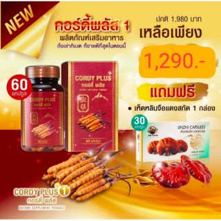 ซื้อ1แถม1 คอร์ดี้ พลัส cordy plus 1 ถั่งเช่าทิเบตเข้มข้น