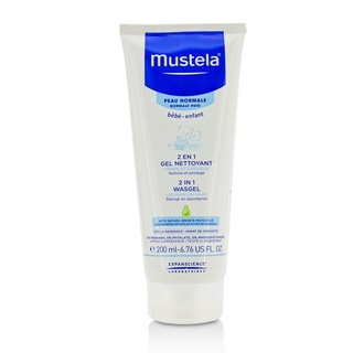 MUSTELA - 2 In 1 Body &amp; Hair Cleansing gel - For Normal Skin - 200ml/6.76oz