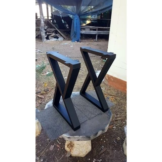 MPT2Wood-Steel ขาโต๊ะเหล็ก ทรงกิ่งไม้ มีหลายขนาด 1คู่ (2ขา) สีดำด้าน ขาเหล็กทำโต๊ะ สไตล์โมเดิร์นล๊อฟท์ แข็งแรง ทนทาน