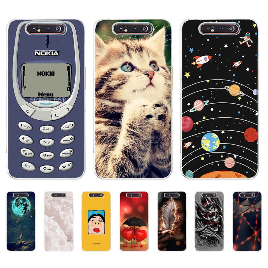 เคสโทรศัพท์ซิลิโคน Tpu แบบนิ่มสําหรับ Samsung Galaxy A80 A40 2019
