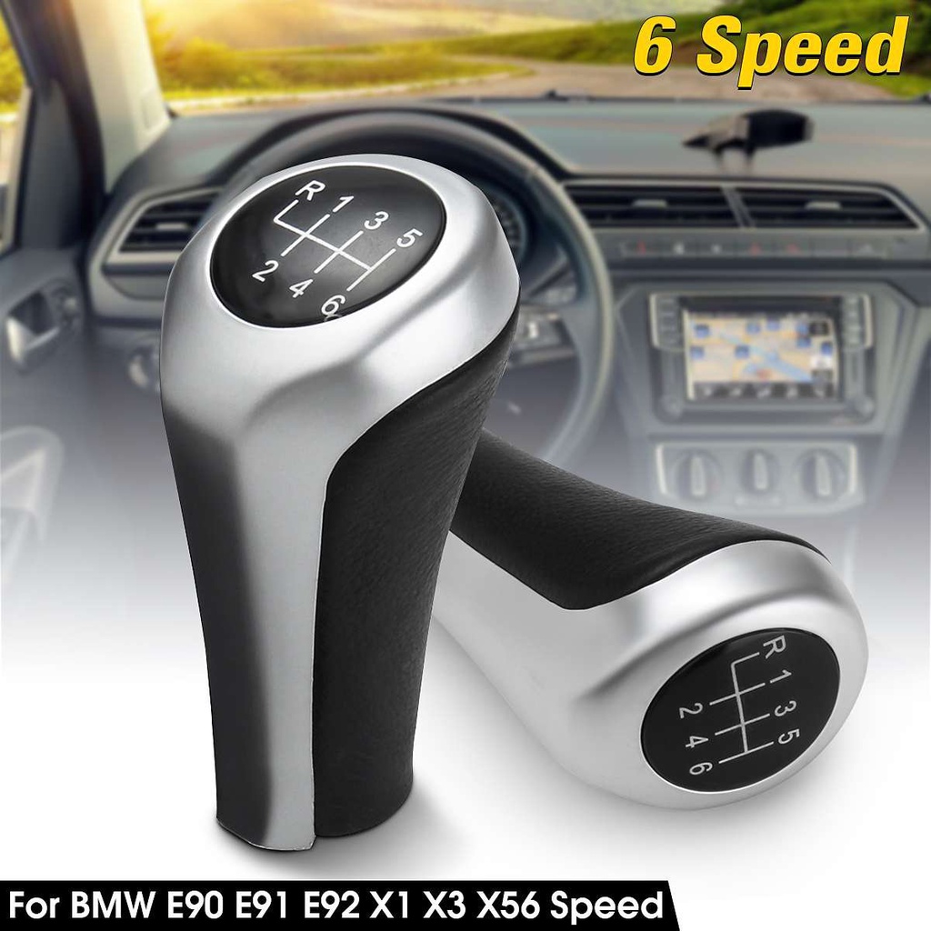 Car 6 Speed Gear Shift Knob Shifter Knob For BMW E46 E90 E91 E92 X1 X3 ...