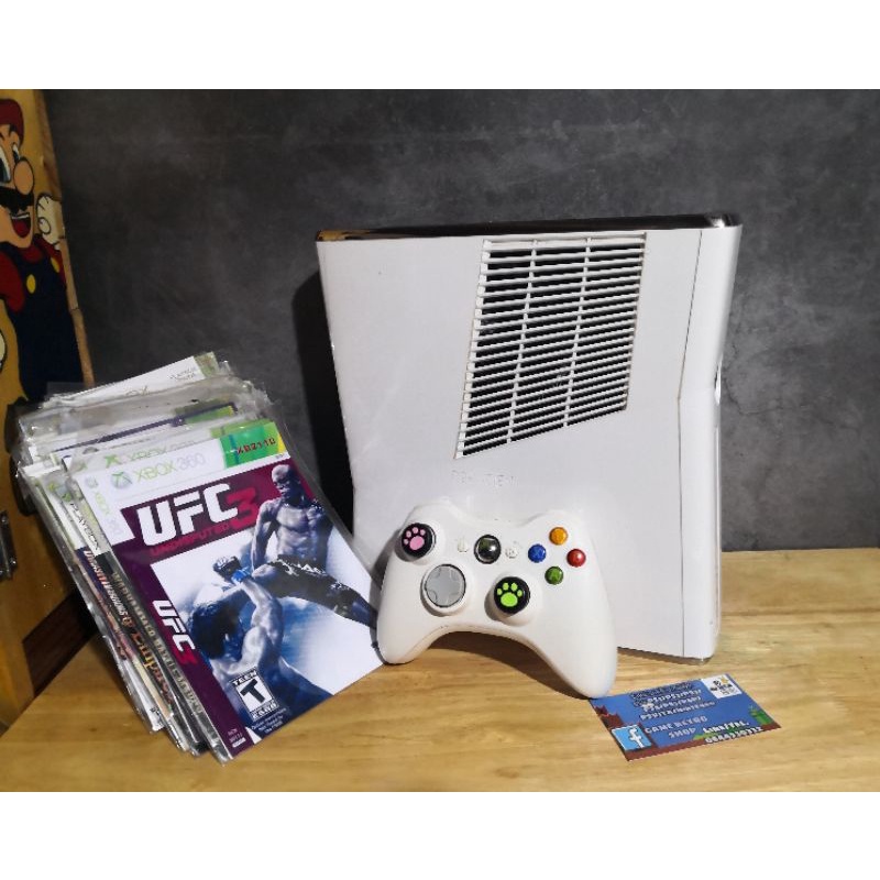 Xbox360​ มือสอง​ slim​ สีขาว