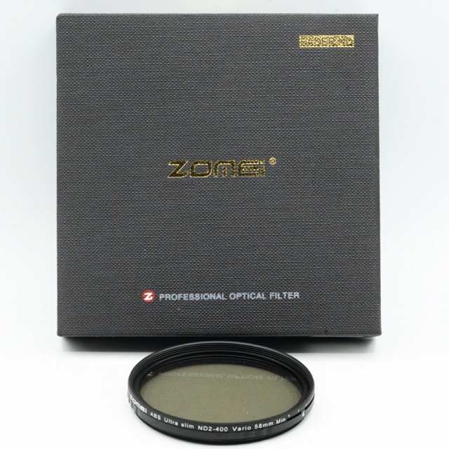 ZOMEI 58mm ABS Ultra Slim Adjustable ND2 - ND400 58 mm Variable Vario ND Neutral Density