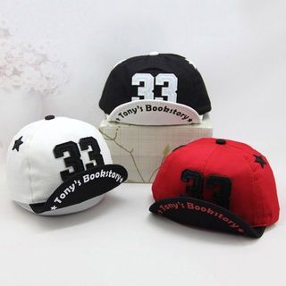 Summer Baby Boy Hat Embroidery Number Baseball Cap Children Girls Cotton Sun Hat