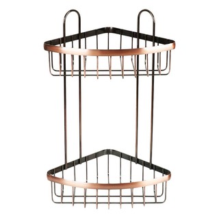 ชั้นแขวนเข้ามุม 2 ชั้น MOYA H1816C เหล็กเคลือบสี  BATH RACK CORNER MOYA H1816C METAL