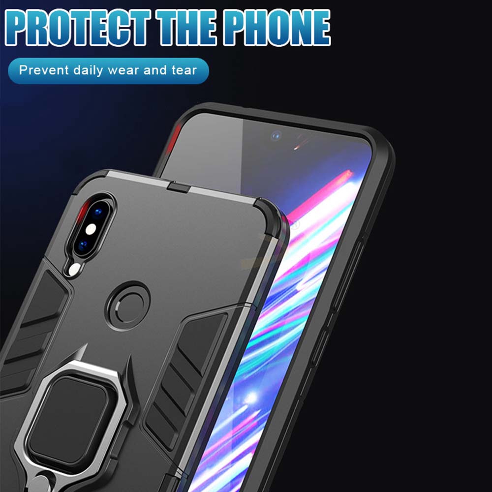 เคสมือถือ กันกระแทก แบบเกราะไฮบริด พร้อมแหวนยึด สําหรับวีโว่ 1901 1902 1903 1904 1906 1907 1909 1915 1919 1920 1935/ Vivo 1811 1812 1816 1819 1820 - รูปที่ 4