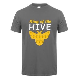[S-5XL]เสื้อยืดแขนสั้น พิมพ์ลาย Beekeeper King of the Hive แฟชั่นฤดูร้อน สําหรับผู้ชาย