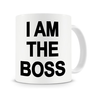 แก้วมัก พิมพ์ลาย I Am The Boss เหมาะกับของขวัญ สําหรับบ้าน ออฟฟิศ