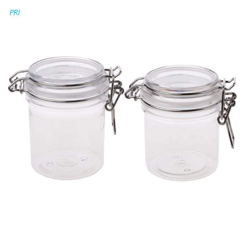 pri PETP Food Storage Milk Powder Box Clamp Lid Air Tight Sealed Locking Jar Kitchen