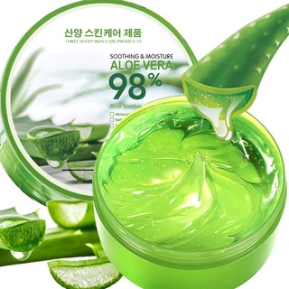 AloeVera gel เจลว่านหางจระเข้98% (แพ็คเกจใหม่ล่าสุด)บรรเทาอาการแสบร้อนของผิวจากการโดนแสงแดด ช่วยสมานผิวและลดการอักเสบ