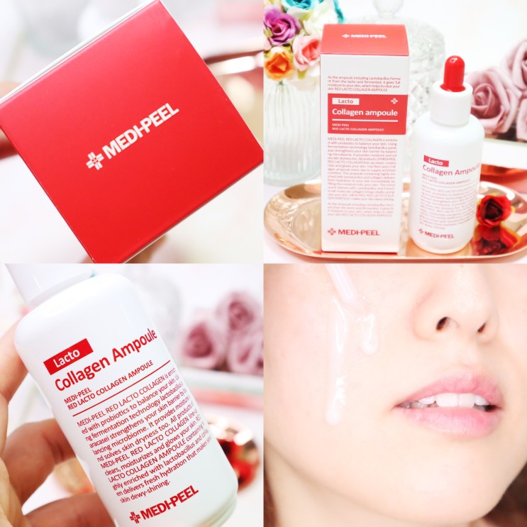 🔥Medi-Peel🔥Red Lacto Collagen Ampoule 70ml เซรั่มกระชับรูขุมขน  คอลลาเจนฟื้นฟูสภาพผิว Red Lacto Collagen Clear 300ml | Shopee Thailand