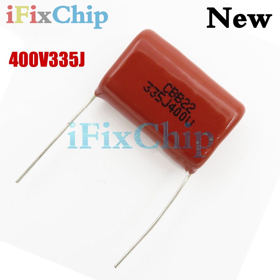 400V335J ตัวเก็บประจุโพรพิลีนฟิล์ม 3.3uF Pitch 25mm400V 335 3300nf CBB 10 ชิ้น ta