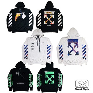 เสื้อฮู้ด ออฟไวท์ offwhite hoodie 3ลาย 3style มี16แบบให้เลือก งานป้าย เชือก ออฟไวท์