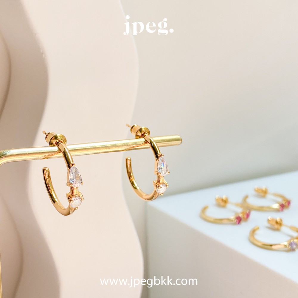 JPEG White - Charming Earring