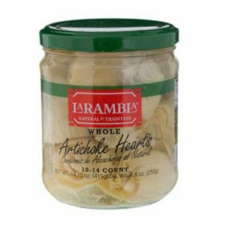 ( พร้อมส่ง )Larambla Whole Artichoke Heats อาร์ติโชก ในน้ำเกลือ ลาแรมบลา 415 กรัม