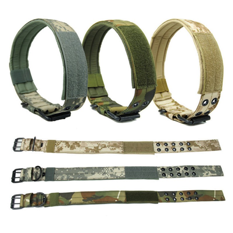 Width Durable Tactical Nylon Dog Collar Outdoor Adjustable Training ...