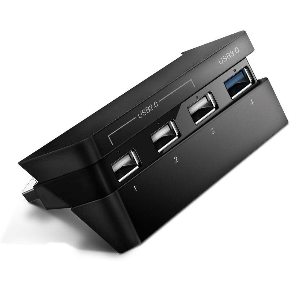 DOBE PS4 Slim USB 3.0 USB 2.0 Charger Expansion Adapter With LED 4 USB Port Hub