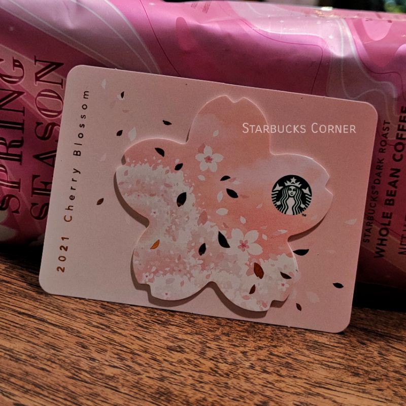 บัตร Starbucks® ลาย Cherry Blossom DIECUT (2021) / มูลค่า 100 บาท