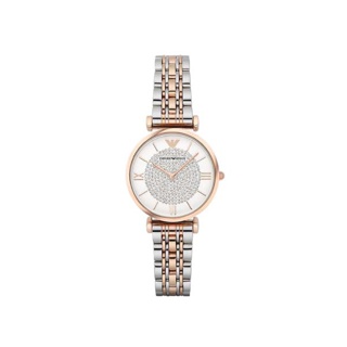 Emporio Armani นาฬิกาข้อมือผู้หญิง Retro Crystal Pave Dial Multi-color รุ่น AR1926 ของแท้ 100%