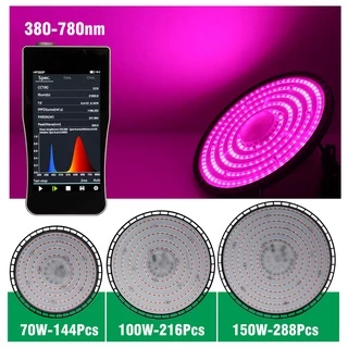 ไฟช่วยต้นไม้ตัวเร็ว AC220V Full Spectrum Grow Light LED 200W UFO กันน้ำ ไม่กลัวฝนและหมอก ไฟเลี้ยงต้นไม้โตเร็ว2เท่า