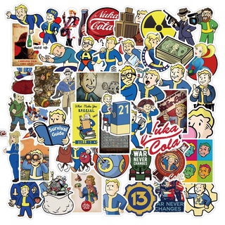 50PCS Fallout Game Stickers Laptop DIY Guitar Luggage Fridge Skateboard Car Waterproof Graffiti Sticker Decal