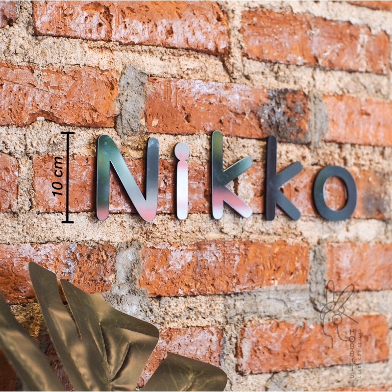 ตัวอักษร อะคริลิค สูง 8 10 12 15 cm ตัวเลขมิลเลอร์ ตัดเลเซอร์ Acrylic letters ราคาถูก ตกแต่งผนัง บ้านเลขที่ ป้าย หนา 2mm