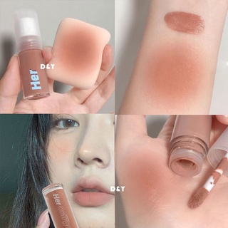 Herorange แปรงแต่งหน้าบลัชออนสีนู้ดติดทนนานอุปกรณ์สําหรับแต่งหน้า