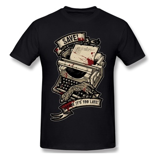 [S-5XL]เสื้อยืดลําลอง ผ้าฝ้าย แขนสั้น คอกลม พิมพ์ลาย Save Before Its Too Late Zombie Game ของขวัญ สําหรับผู้ชาย