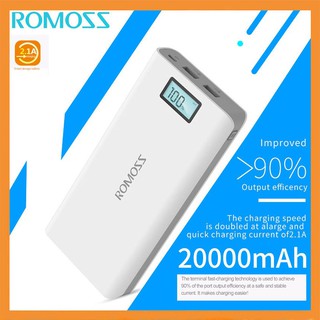 Ready Stock พาวเวอร์แบงค์ Romoss Sense 6 Plus 20000 mAh Power Bank คุ้มค่าคุ้มราคา!