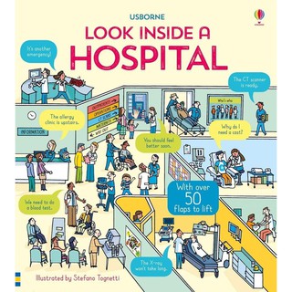 หนังสือความรู้ทั่วไปภาษาอังกฤษ Look inside a Hospital (Look inside) -- Board book