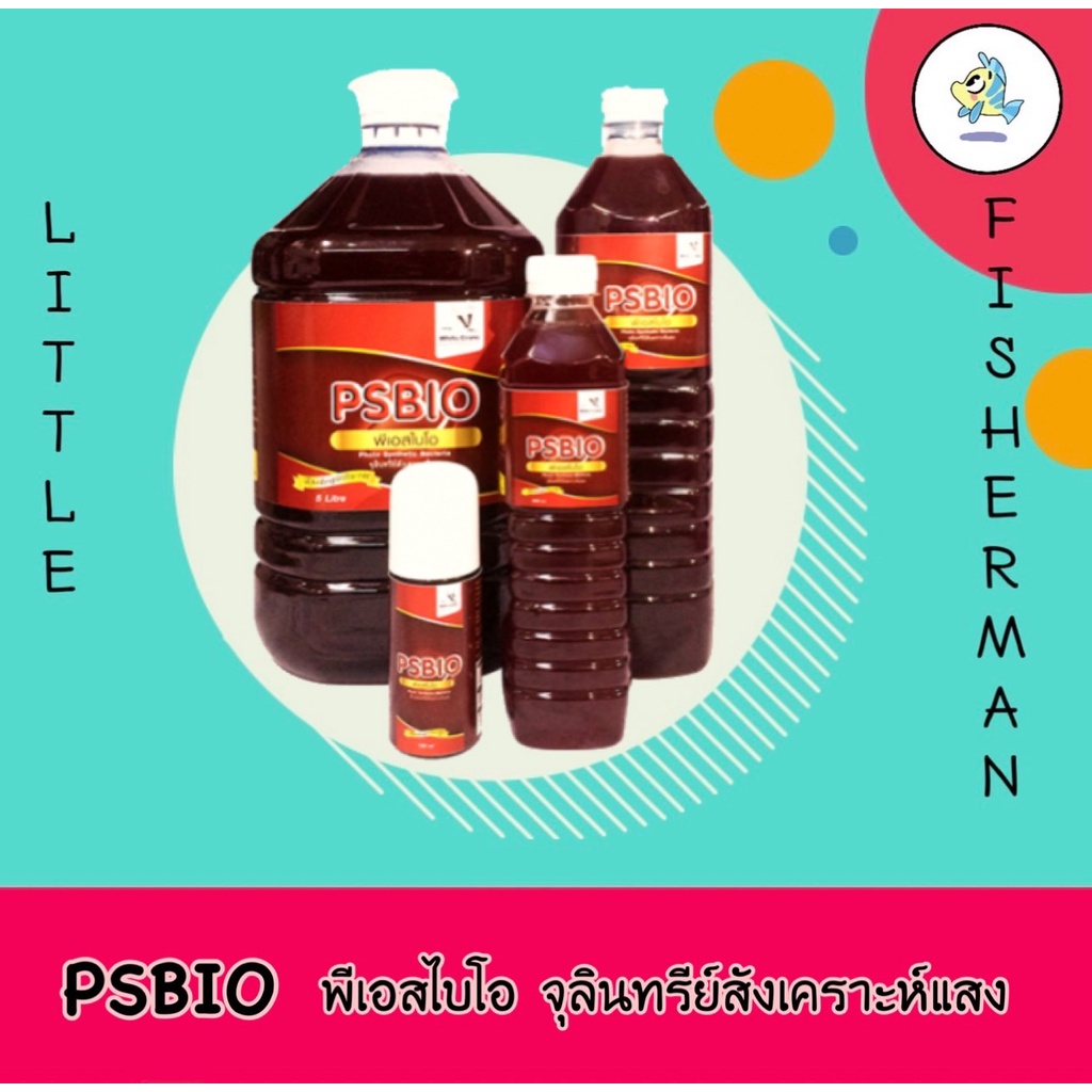 PSBIO พีเอสไบโอ จุลินทรีย์สังเคราะห์แสงบำบัดน้ำสำหรับตู้ปลา หรือบ่อปลา