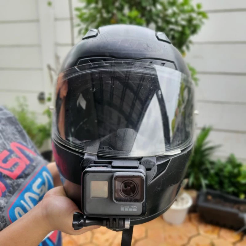 ขายึดกล้องกับหมวก ที่ติดกล้องกับหมวกกันน็อค ติดกล้องที่คางhelmet gopro thumbnail 3