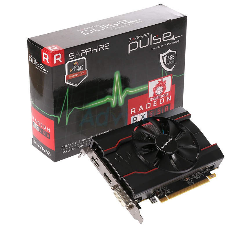 Sapphire Pulse Radeon RX 550 4GB (11268-01-20G) • Price