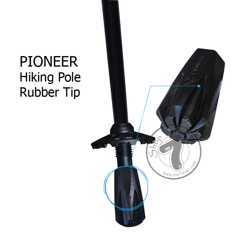 Pioneer Trekking Pole Rubber Tip / Pole Rubber Cap
