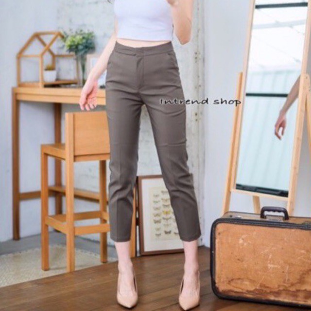 รหัสD70กางเกง7ส่วนเดปยืดผ้าดับเบิ้ลทรงสวยผู้ดีมาก