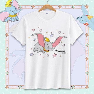 เสื้อยืดแขนสั้นพิมพ์ลาย Dumbo สำหรับผู้หญิง