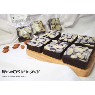 บราวนี่ ขนมคีโต 100000% Brownie Keto เบาหวาน,เด็กแพ้กลูเตน ทานได้
